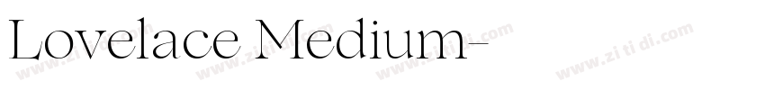 Lovelace Medium字体转换